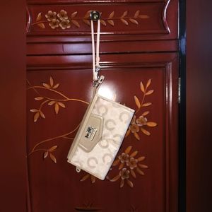 Coach multiple slots and zip pocket wallet/Wristlet